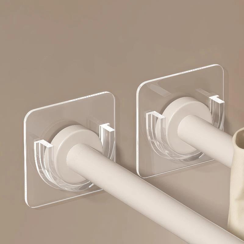 Curtain Rods - Беспробковые прозрачные самоклеящиеся кронштейны для карнизов,