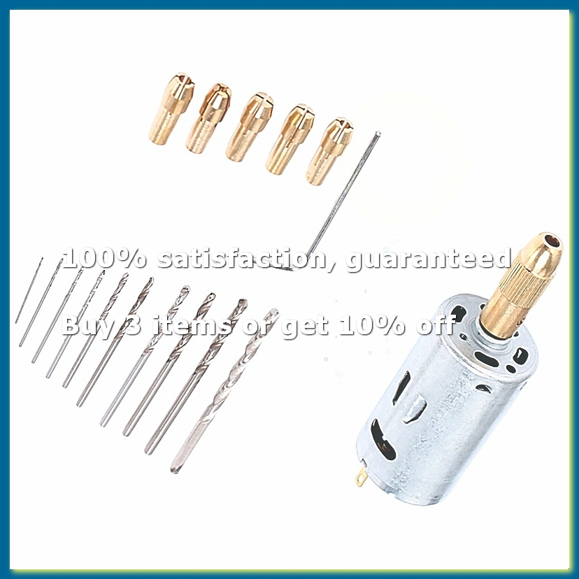 Drill Bits - Мини-электрическая дрель-шуруповерт с набором сверл, двигатель