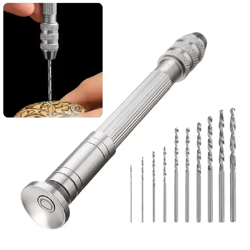 Drill Bits - Мини-дрель ручная 0.8-3.0 мм, инструмент для