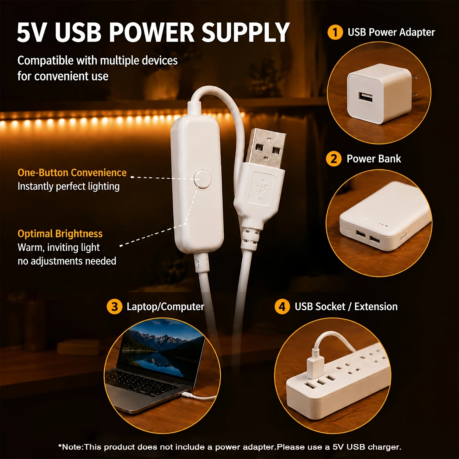 Светодиодная лента с USB-контр – обзор и цена Led Strip Lights