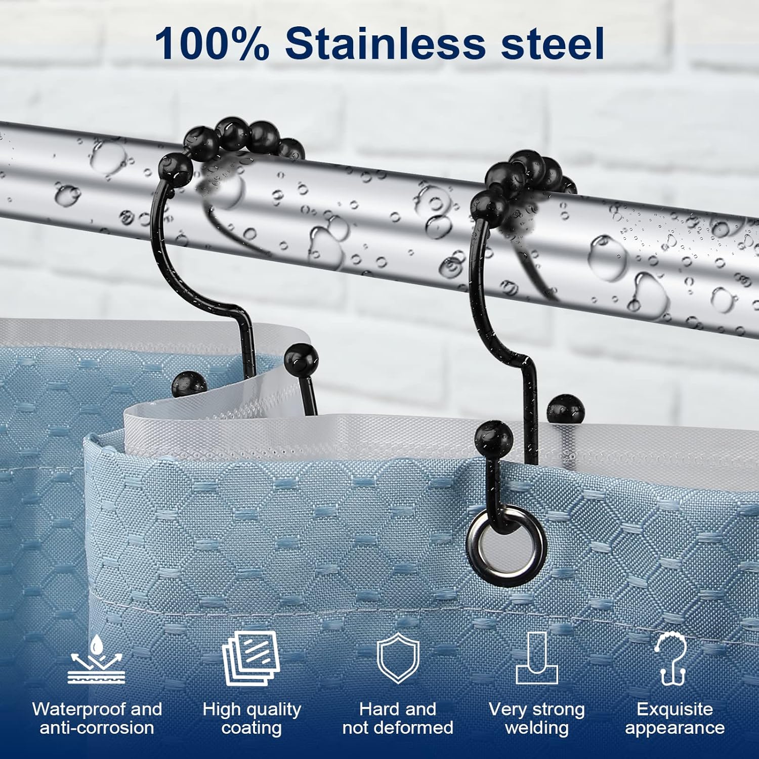 Крючок для душевой шторки, про – обзор и цена Curtain Rods