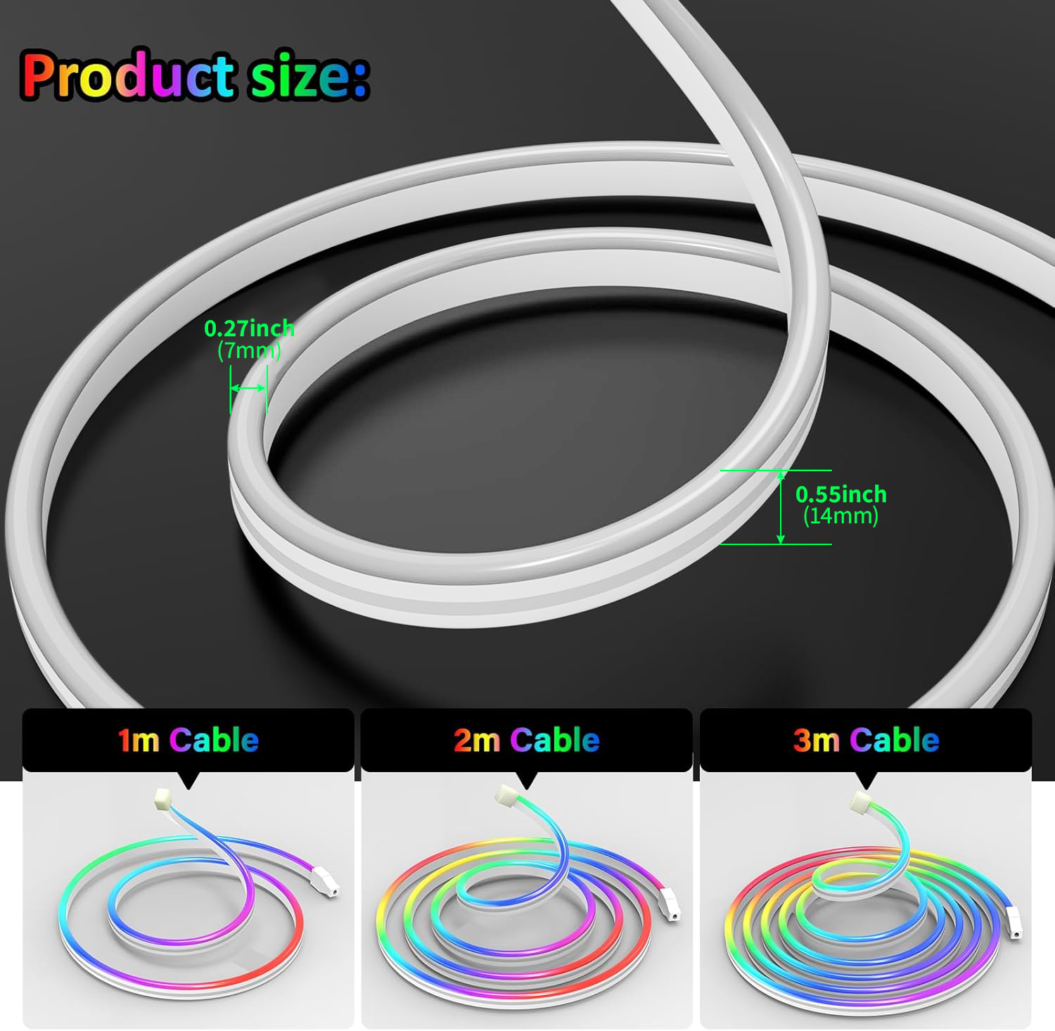 USB DC5V RGBIC Гибкая неоновая – обзор и цена Led Strip Lights